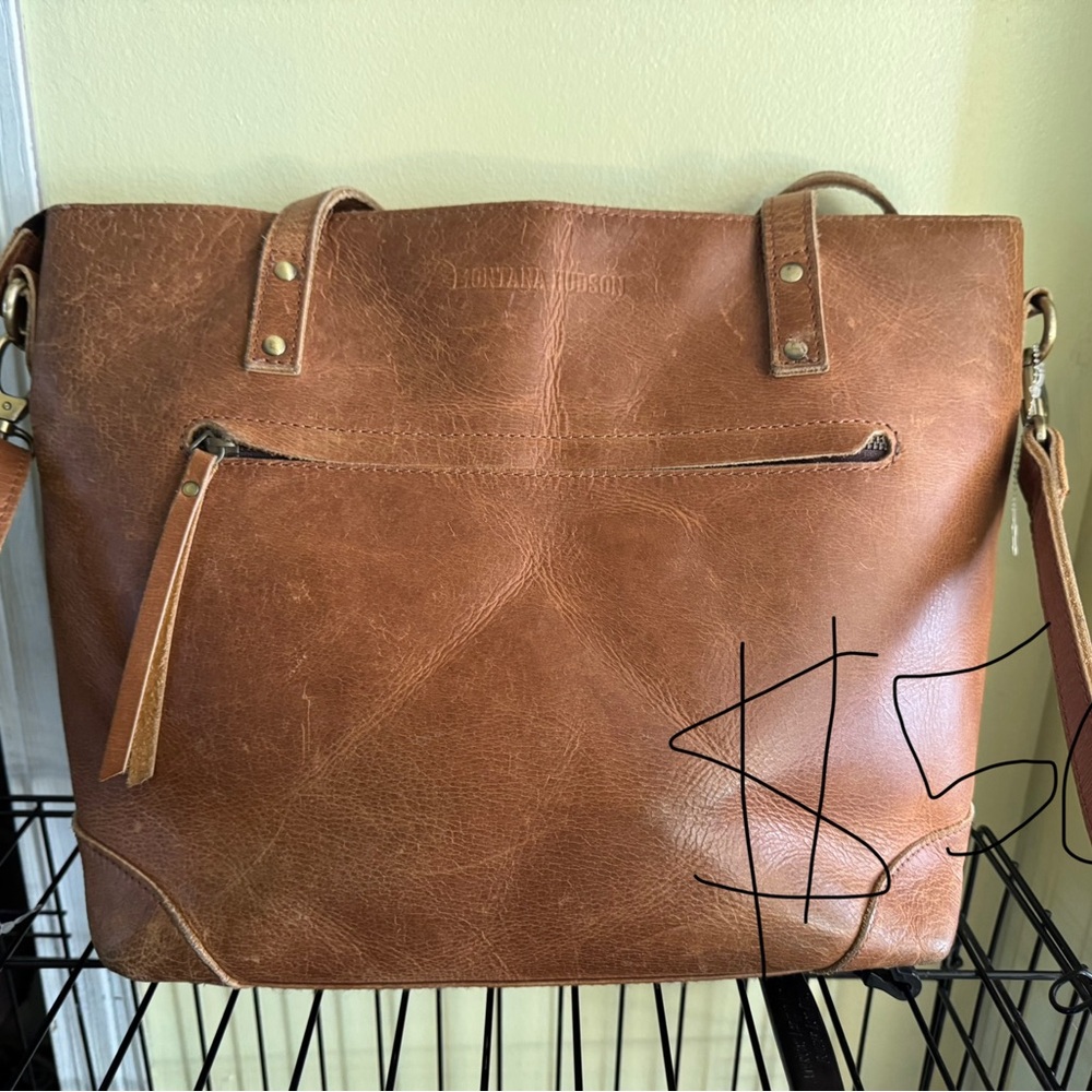 Montana Hudson Brown Leather Tote Bag